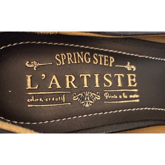 L'Artiste by Spring Step Women's Handpainted Block Heels Julianna Size 41 US 9.5 - Picture 10 of 11